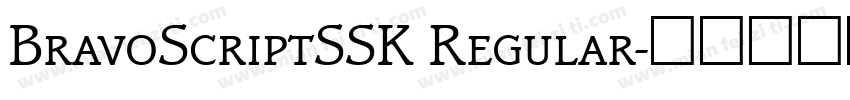 BravoScriptSSK Regular字体转换